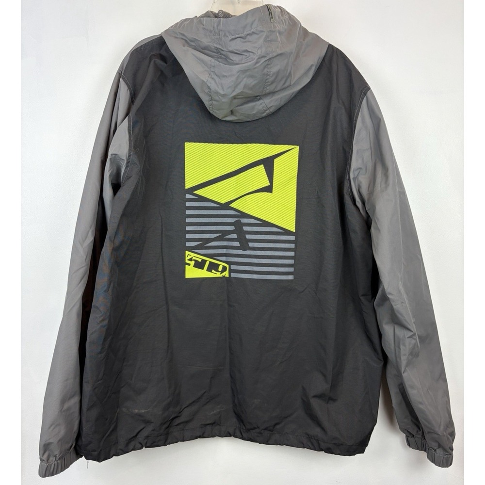 509 Anorak Jacket Kyptka 5 Badge Gray Stowable Snowmobile Riding Gear